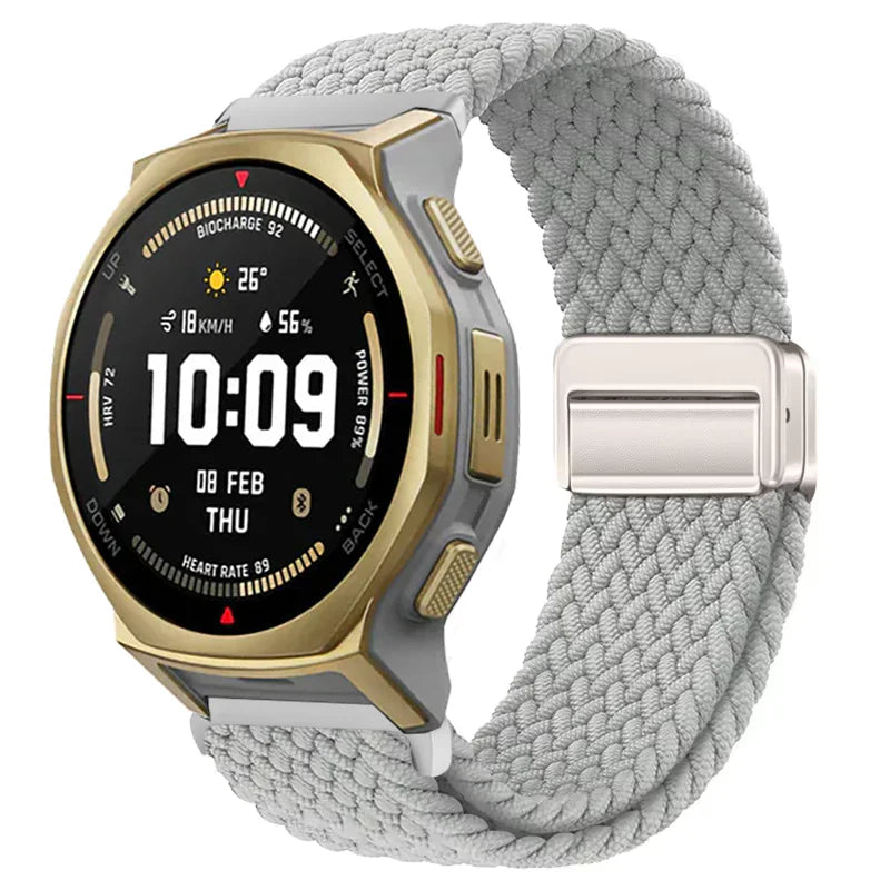 20mm 22mm Nylon Strap for Amazfit T-Rex3 Pro 48/44mm Helio Balance 2 Magnetic Buckle Bracelet Amazfit Active 2 Bip 6 5 Wristband