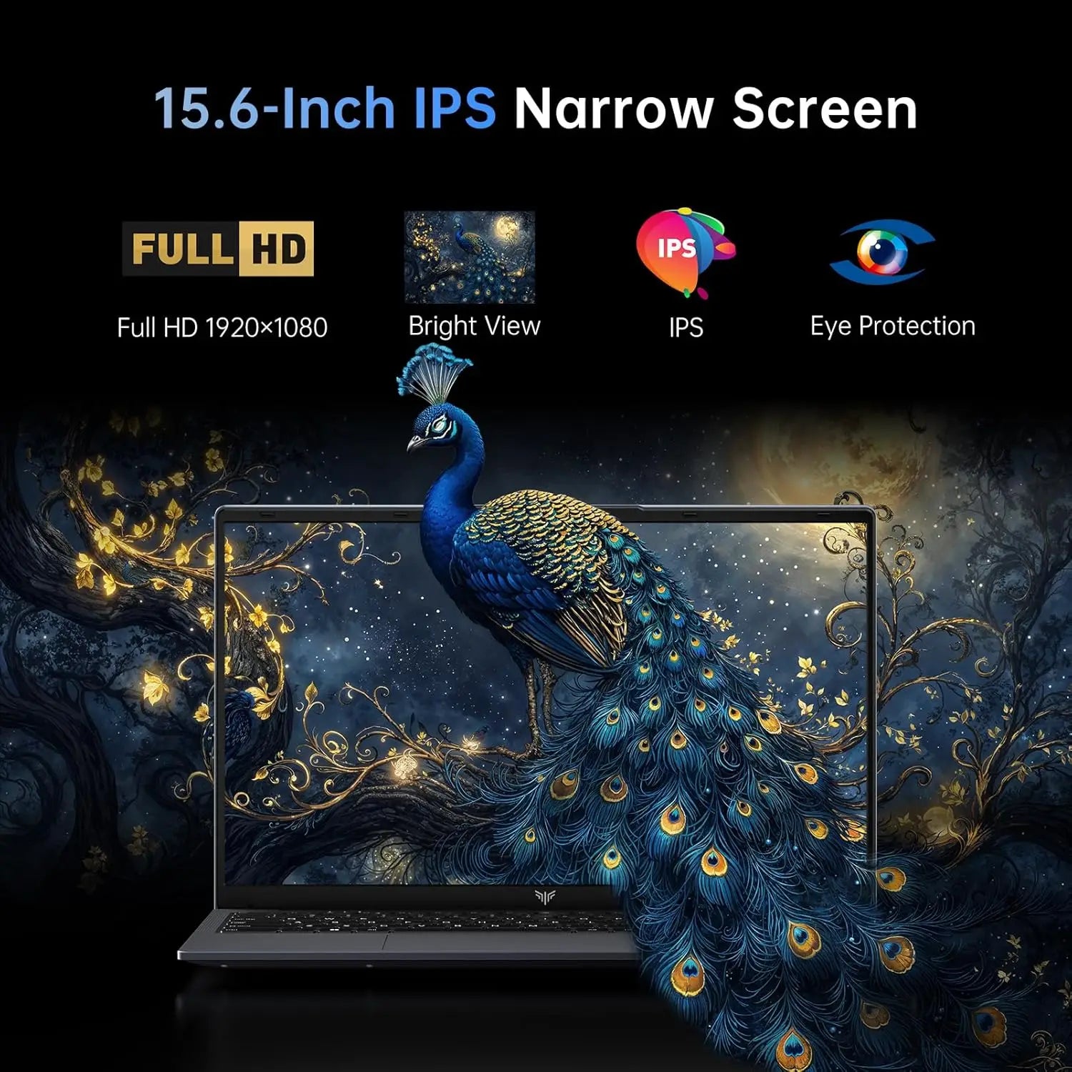 KAMRUI LX15PRO AMD Ryzen3 4300U 15.6 Gaming Laptop Computer Windows Laptop IPS 16GB DDR5 512GB NVMe SSD Backlit & Numeric Keyboard Wifi5