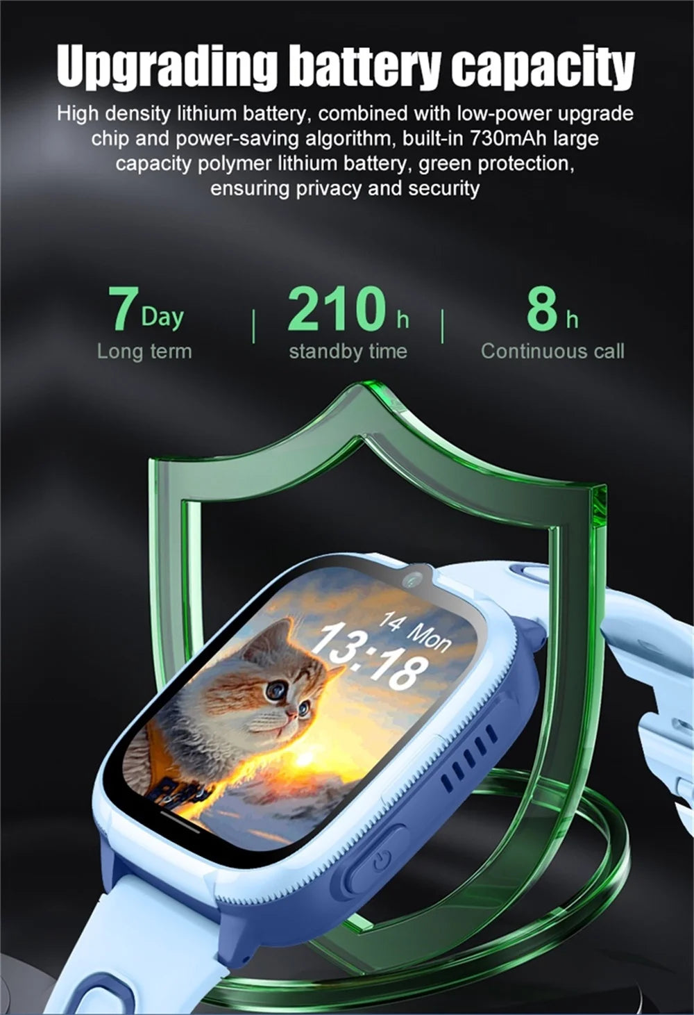 696 Kids Smartwatch 4G Network Video Call LBS WIFl Positioning Voice Calls Waterproof Children Smart Watch Calculator Student