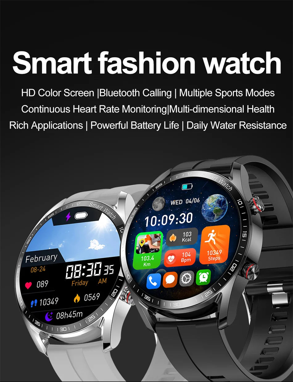 ECG+PPG Bluetooth Call Smart Watch Men Laser Health Blood Pressure Fitnes Sports Watches Man Sports Waterproof Smartwatch+Box