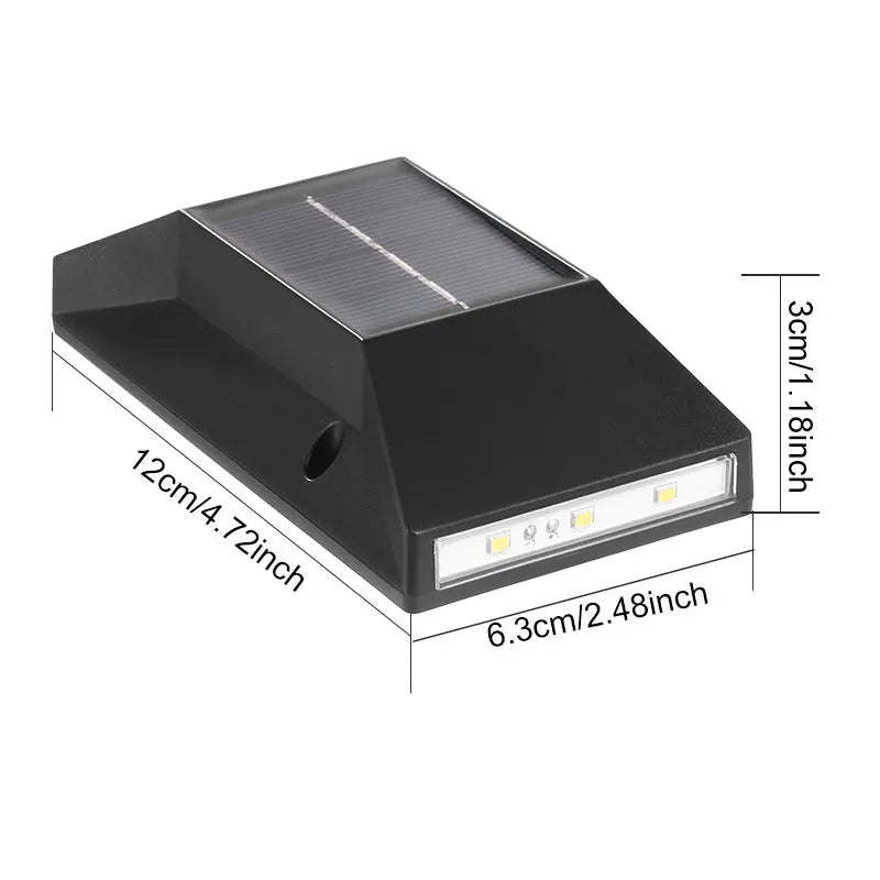 2PCS,Solar LED Lights, Outdoor Lights, Smart Light Sensors and Automatic Switches, Ideal for Courtyards and Hallways