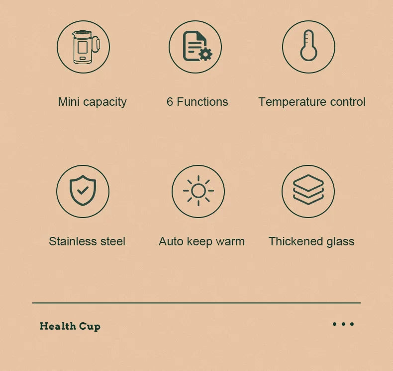 Health Pot Multifunction Electric Kettle With Temperature Control Water Boiler 600ml Mini Electric Kettle Smart Portable Tea Pot