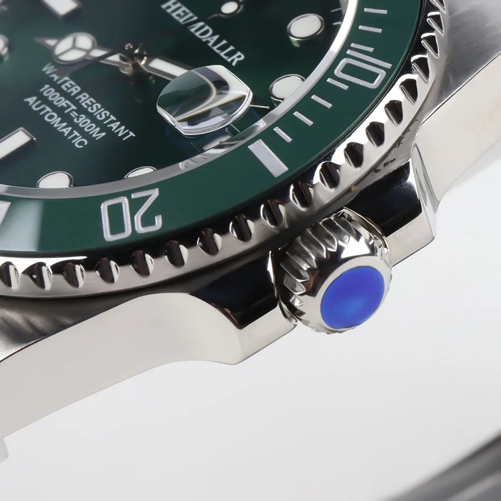 HEIMDALLR Sharkey NH35 Men's Automatic Watches Diver Watch 300m Waterproof Mechanical Watches With Calendar 3C Luminous Dial