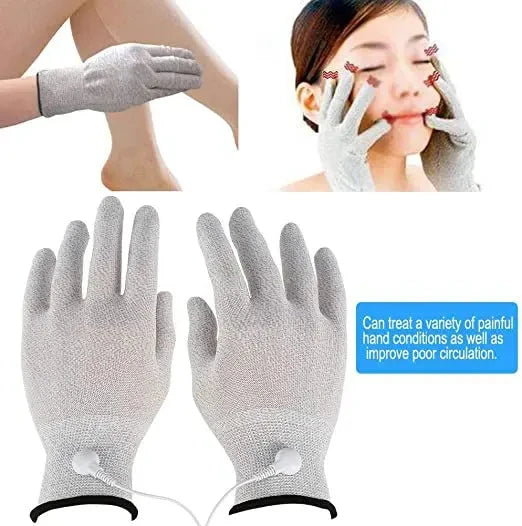 Hot Sale TENS/EMS Massage Gloves 4 Mode Palm Muscle Stimulator Portable Beauty Physiotherapy Handheld Pain Relief Massager Glove