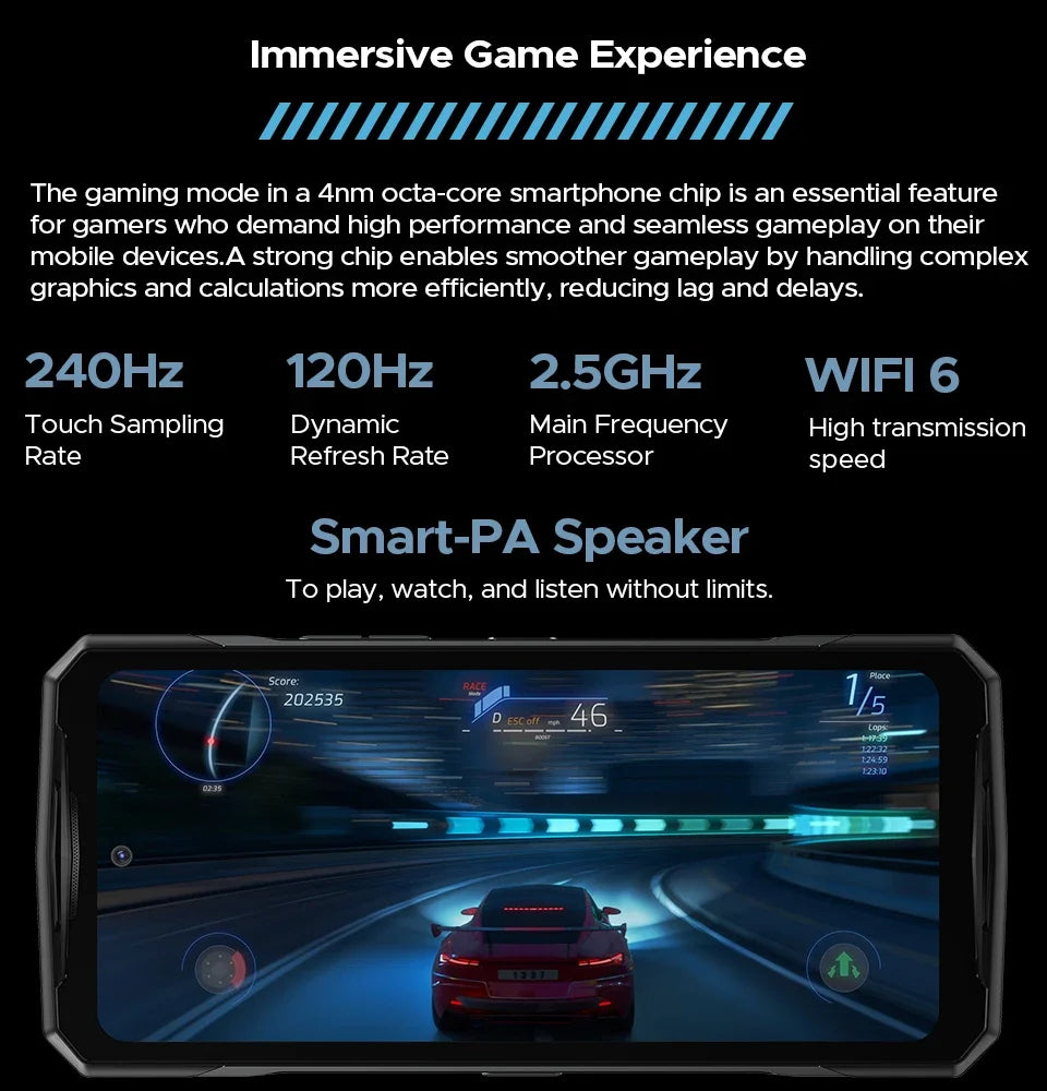 DOOGEE V40 Pro Rugged Phone 6.78" IPS Display  36GB(16+20) 512GB Smartphone 5G 200MP Al Camera 8680mAh Dimensity 7300 Android 14