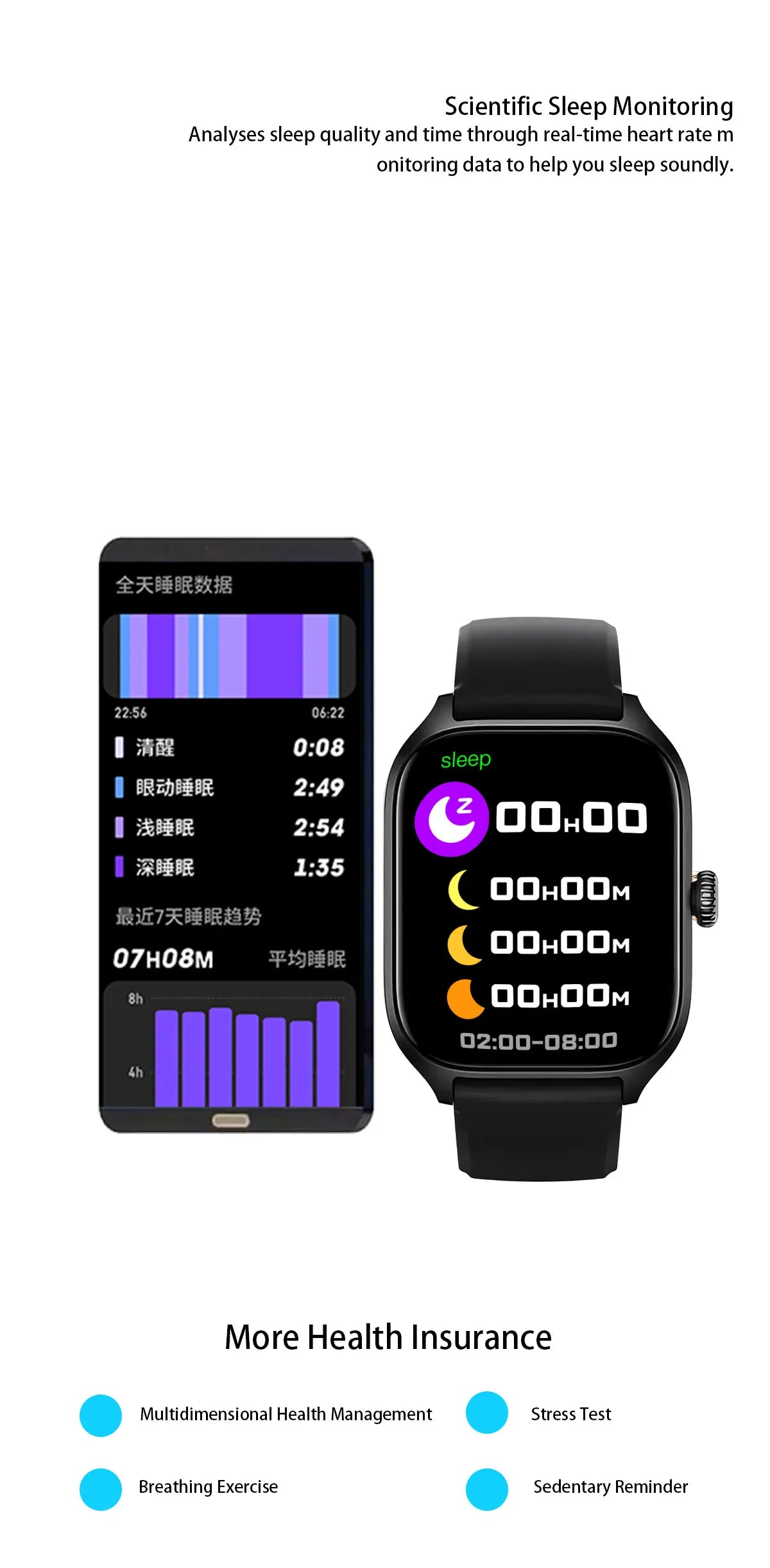 NEW 2.01'' Smartwatch Fitness Tracker Clock Sports Smartband Blood Pressure Monitor Smart Watches for Men Women IOS Android 2026