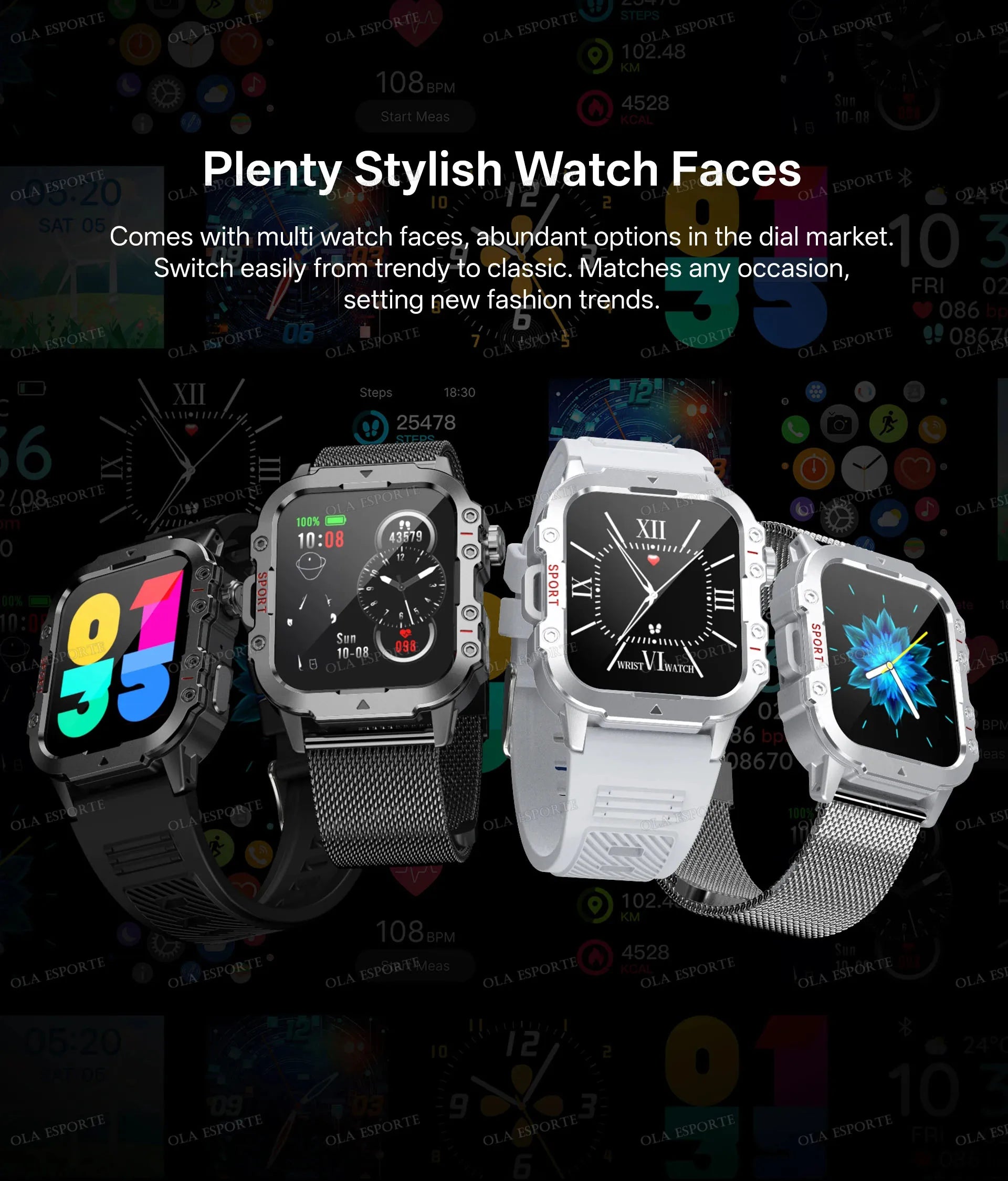 2026 New Military-grade Smart Watch Men GPS Flashlight 3ATM Waterproof Watch Bluetooth Call 100+Sport Outdoor Smartwatch Pk HW12