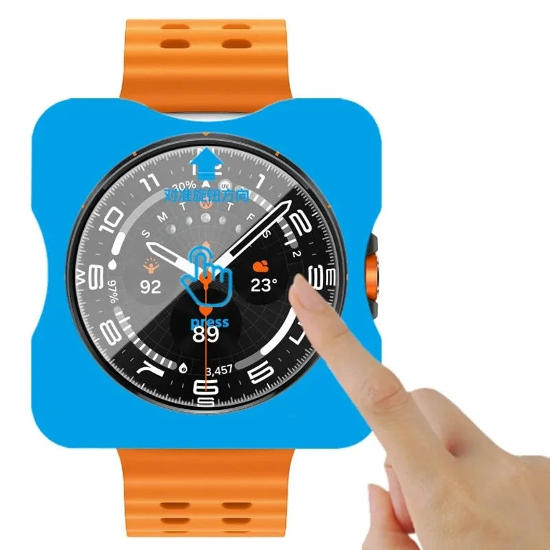 Tempered Glass For Samsung Galaxy Watch 47mm 40mm 44mm 45 46 43 42mm Premium Screen Protector Galaxy Watch Ultra 8 7 6 5 4 Glass