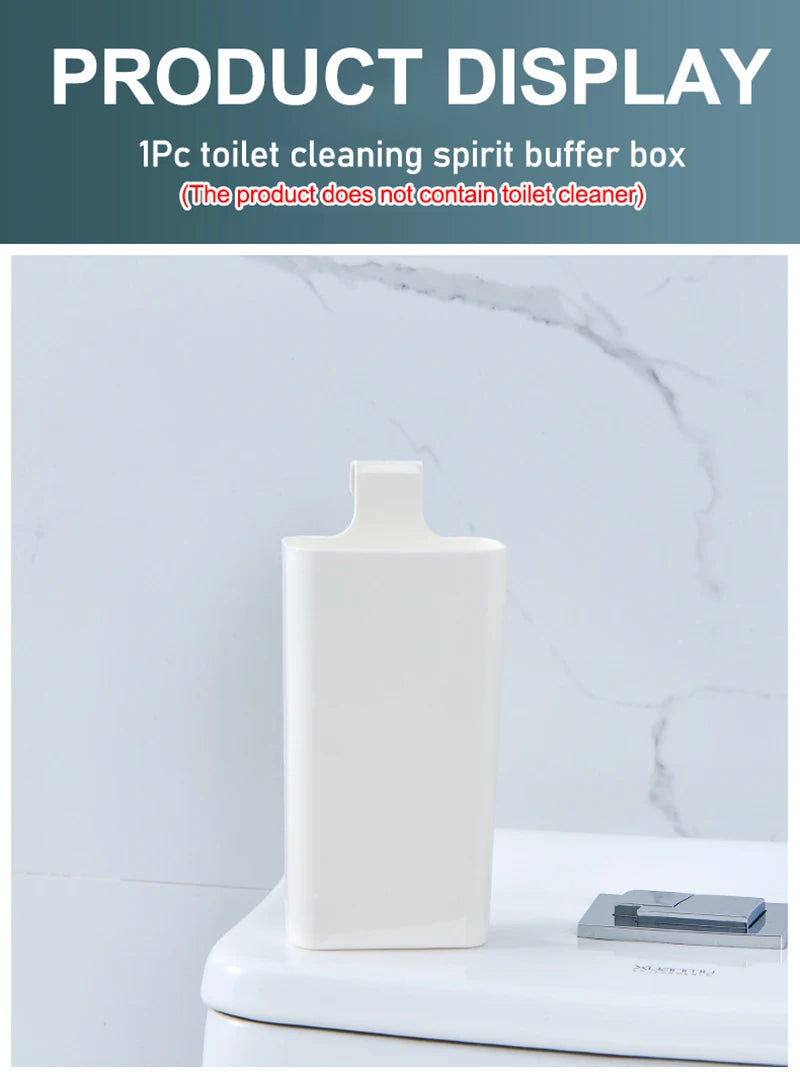 Toilet Solid Dispenser-Tank Replacement Part,Toilet Bowl Cleaner Buffer Box,Hanging Slow-Release Dispenser,Extends Cleaning Time