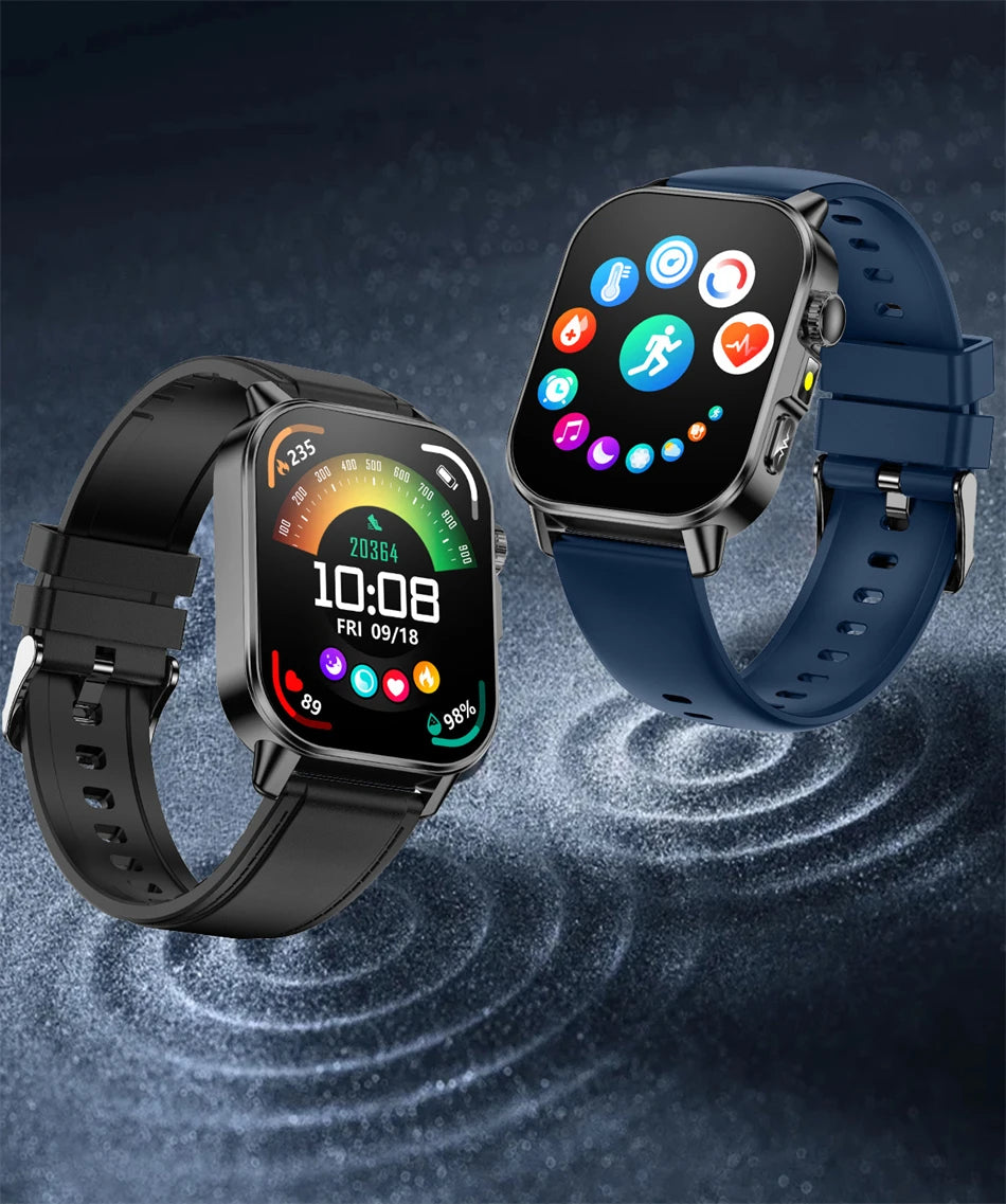 2026 New Model Uric Acid & Lipid Health Analysis Smart Watch Men ECG+PPG Bluetooth Call 2.01-inch Flashlight Smartwatch Women