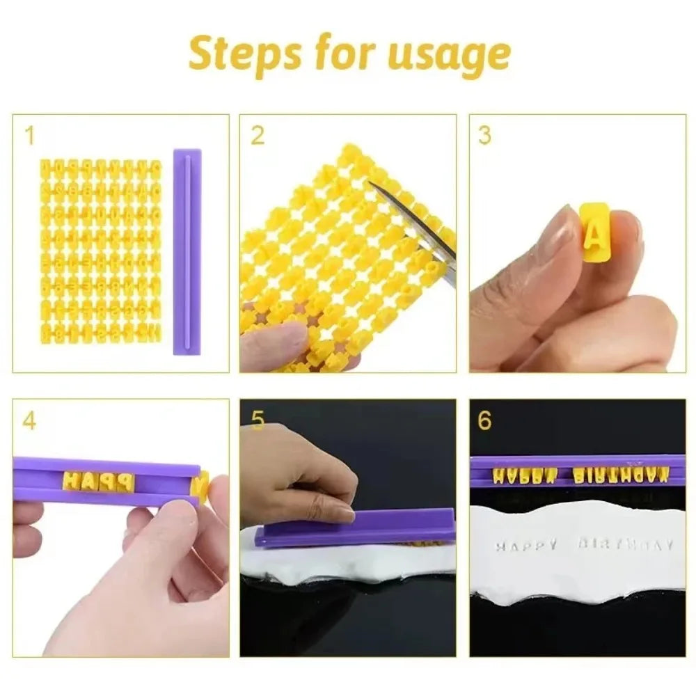 1 Set Alphabet Number Symbols Letter Clay Stamp Impress Embosser Set Cookie Press Stamps Print Name Ceramic Pottery Tools