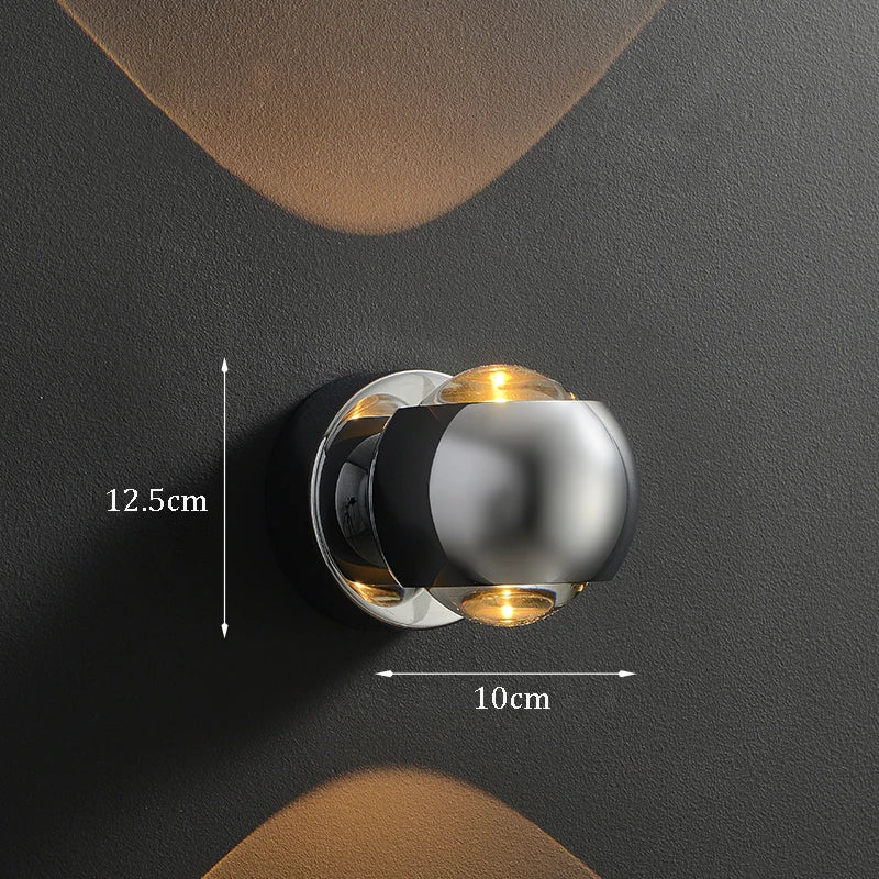 Minimalist Hallway Decor Background Wall Lamps Bedroom Bedside Wall Lights Washing Wall Sconce Up and Down Luminescence Lights
