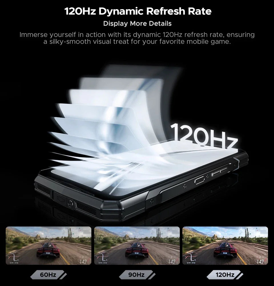 DOOGEE V40 Pro Rugged Phone 6.78" IPS Display  36GB(16+20) 512GB Smartphone 5G 200MP Al Camera 8680mAh Dimensity 7300 Android 14