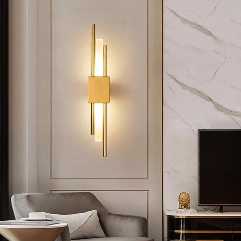 Nordic LED Wall Lamp Indoor Lighting Bedroom Bedside Living Room For Home Hotel Stairs Decoration Lamp Rechargeab LED Wall Light