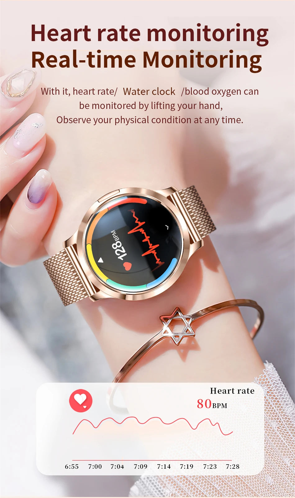 LIGE 2025 Ultra-thin AMOLED Screen Smart Watch Women Sport Fitness Bracelet Custom Watch Face Bluetooth Call Luxury Smartwatch