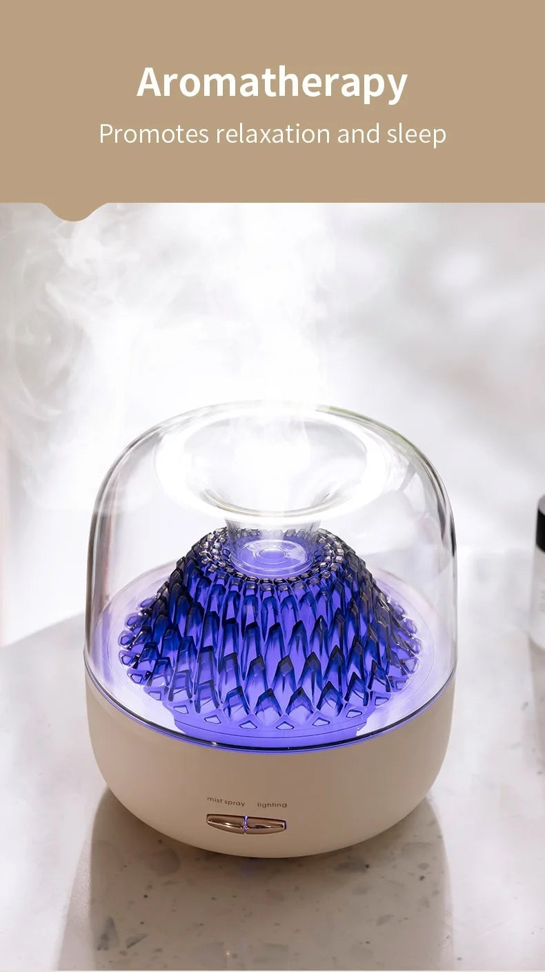 Aroma Diffuser Humidifier, Mist & Scent Dispenser with Adjustable 7-Color Lights, Ambient Lamp for Home Bedroom, Ideal Gift