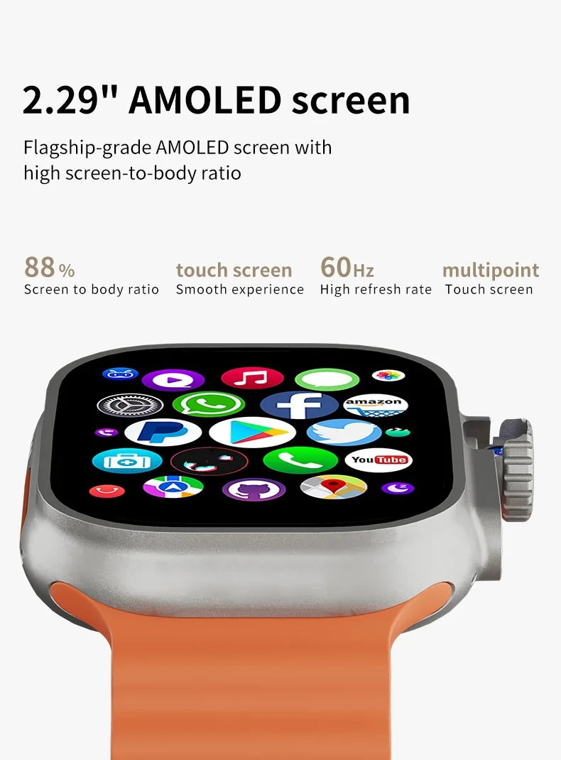 DW100 Pro+ 5G Android Smartwatch Touch ID Smart Watch With Rotary Camera 2.29inch Amoled Screen GPS WIFI NFC Google Play Store