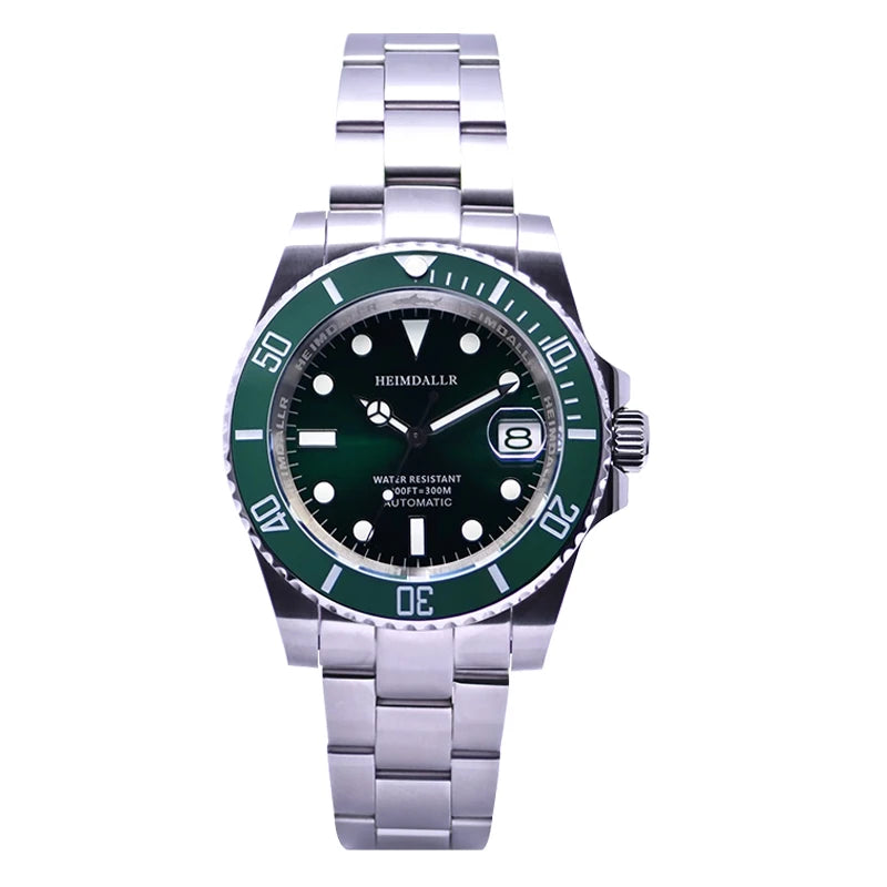 HEIMDALLR Sharkey NH35 Men's Automatic Watches Diver Watch 300m Waterproof Mechanical Watches With Calendar 3C Luminous Dial
