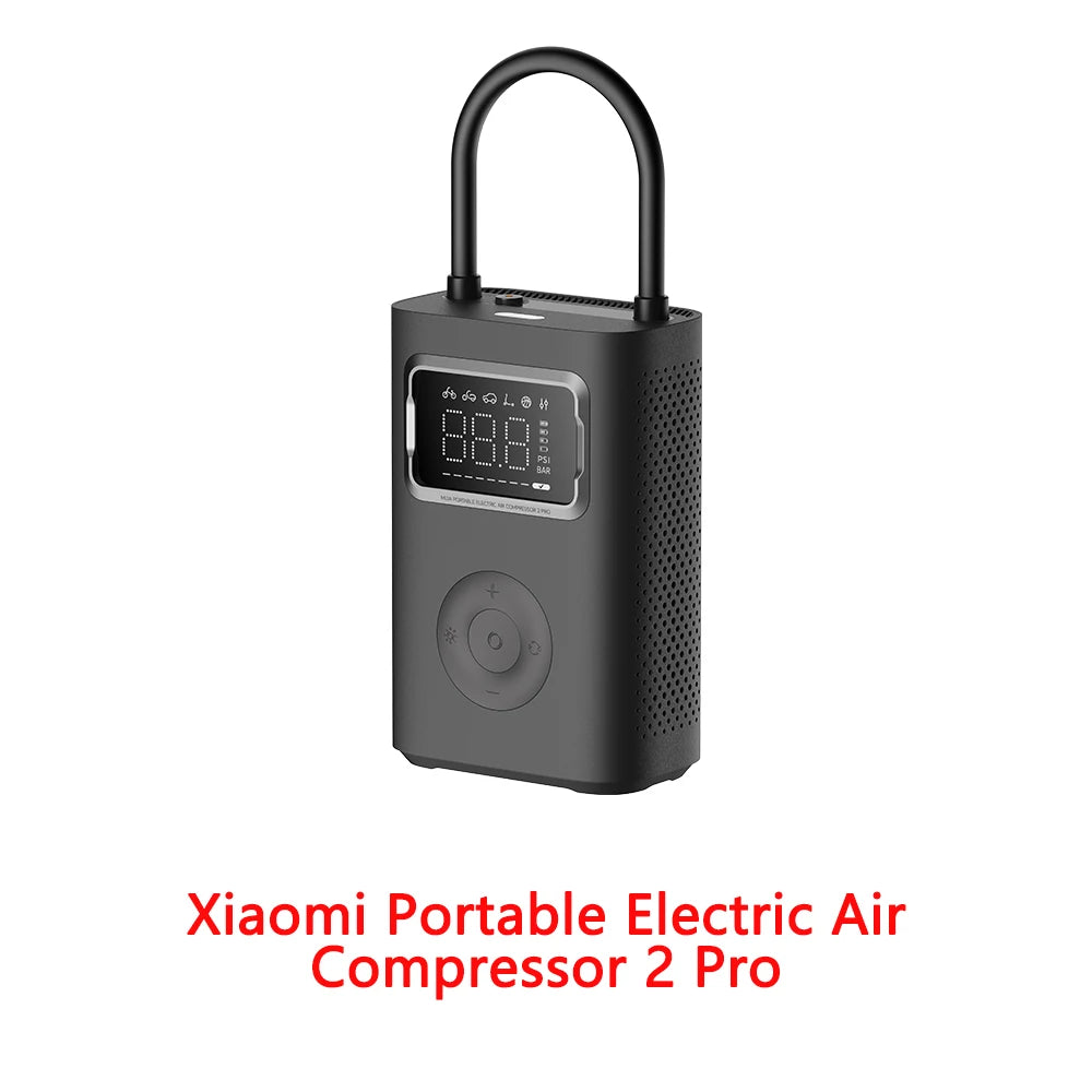 Xiaomi Mijia Air Pump 2 Pro Portable Electric Inflator Pump Digital Display Inflator 150psi Max Basketball Tire 2500mAh Bike Car
