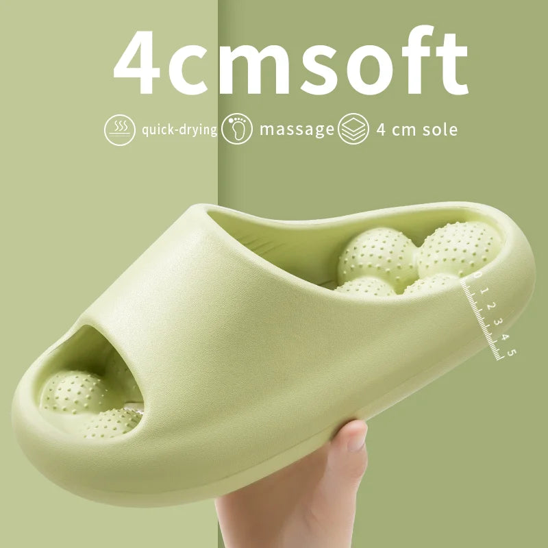 TZLDN Ergonomic EVA Unisex Bathroom Slippers Water-Leakage-Proof Massage Indoor Slippers Comfortable Breathable Casual Slippers