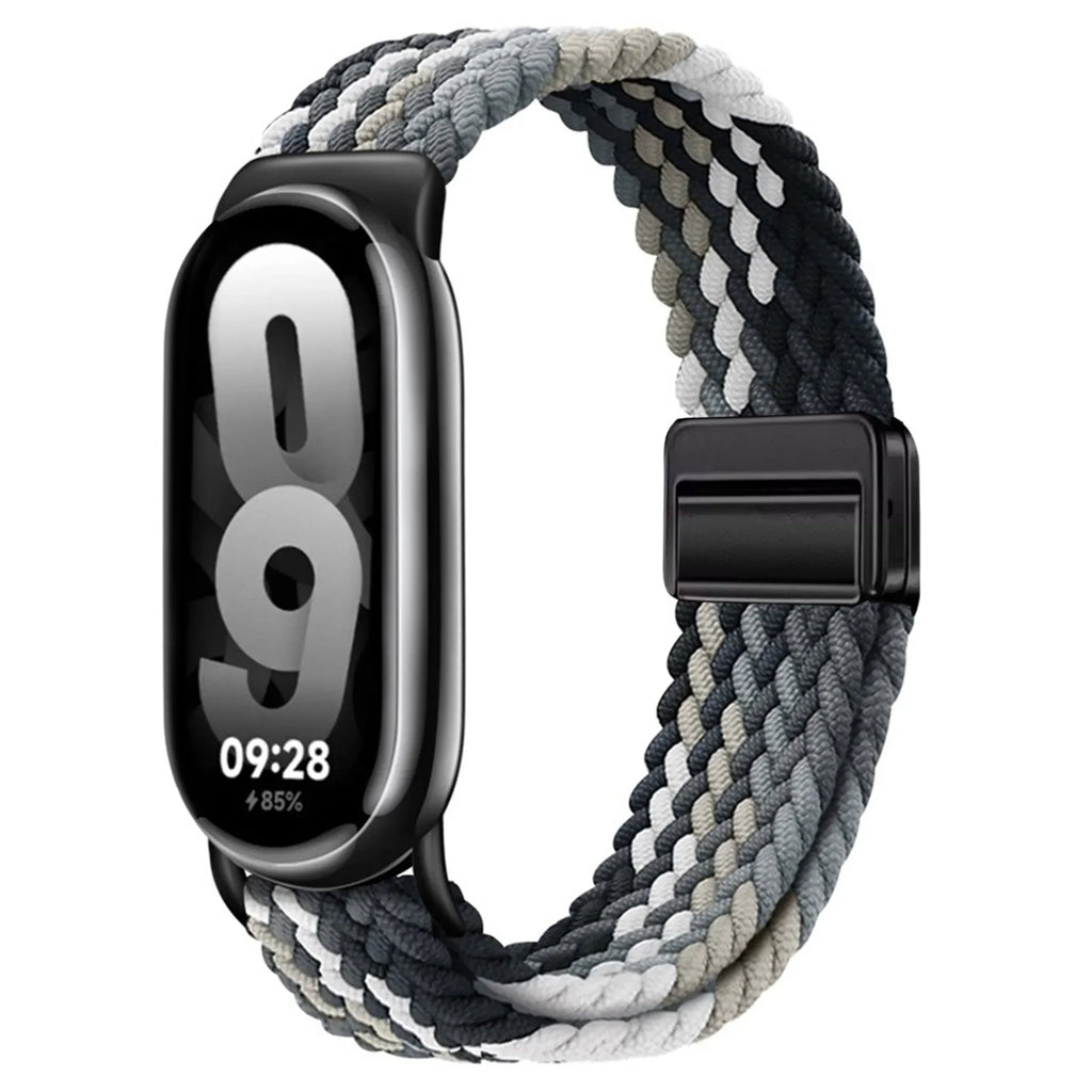 Adjustable Nylon Strap for Xiaomi Mi Band 10/9 Magnetic clasp bracelet Accessories for Xiaomi Mi Band 8/mi 9/10 Smart Watch Belt