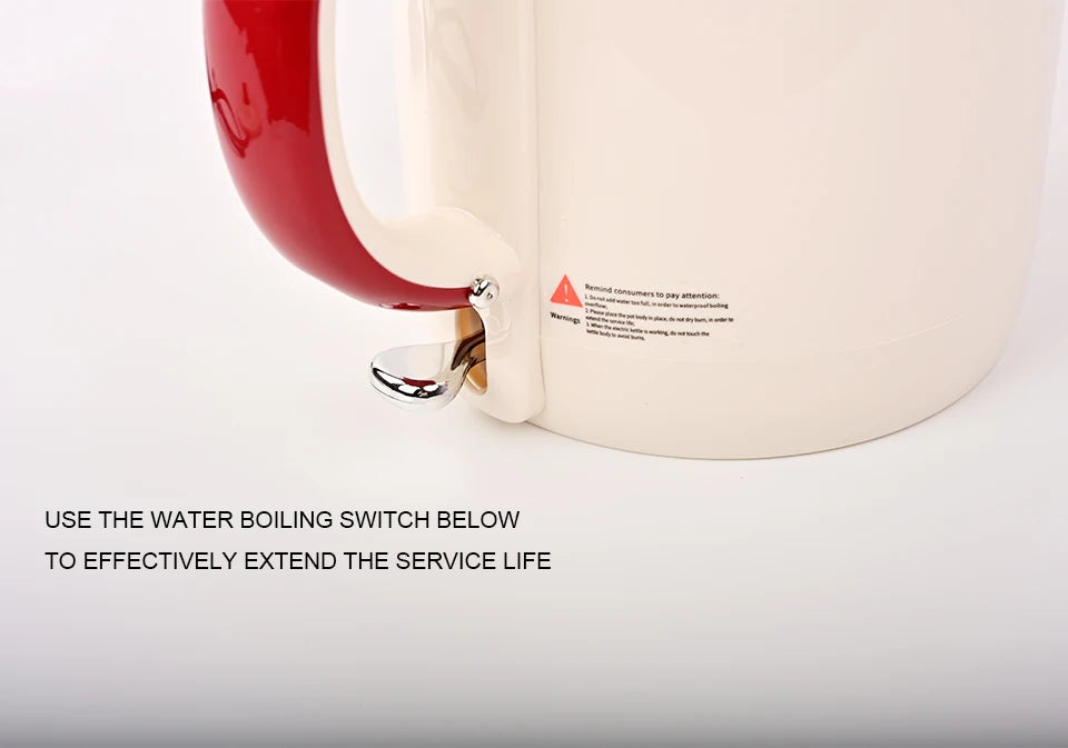 1.0L Anti-Scald Electric Kettle, Seamless Electric Kettle, 304 Stainless Steel Household Fast Boiling Kettle for Coffee Brewing
