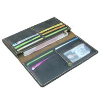 Luxury Handmade Genuine Leather Men Wallet Bifold Purse Male Wallets Short Money Clip Vintage Leather Money Bag with zip pocket