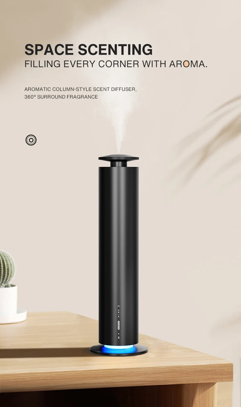TEABLUM Smart Essential Oil Diffuser Office Aromatherapy Machine Battery Aromatherapy Machine Home Electric Aromatherapy Machine