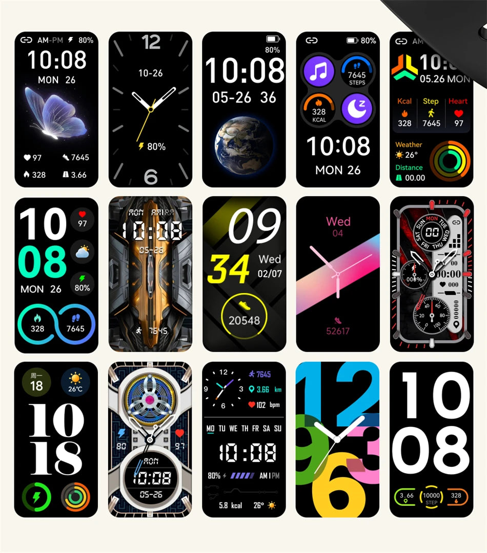 2025 New Smartwatch 1.47-inch Blood Oxygen Heart Rate Sleep Health Monitoring Information Push Multi Sports Band Watch Bracelet