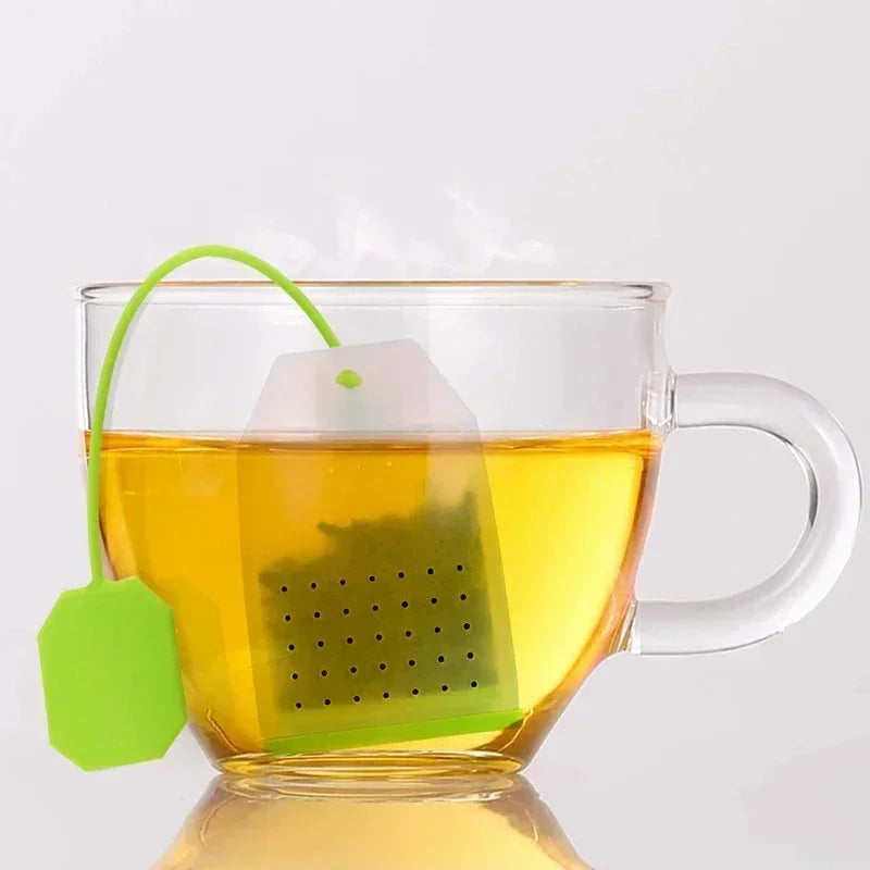 Food-grade Silicone Tea Bags Tea Infuser Colorful Style Strainer Herbal Loose Tea Strainer Tea Diffuser infusor Kitchen Tools