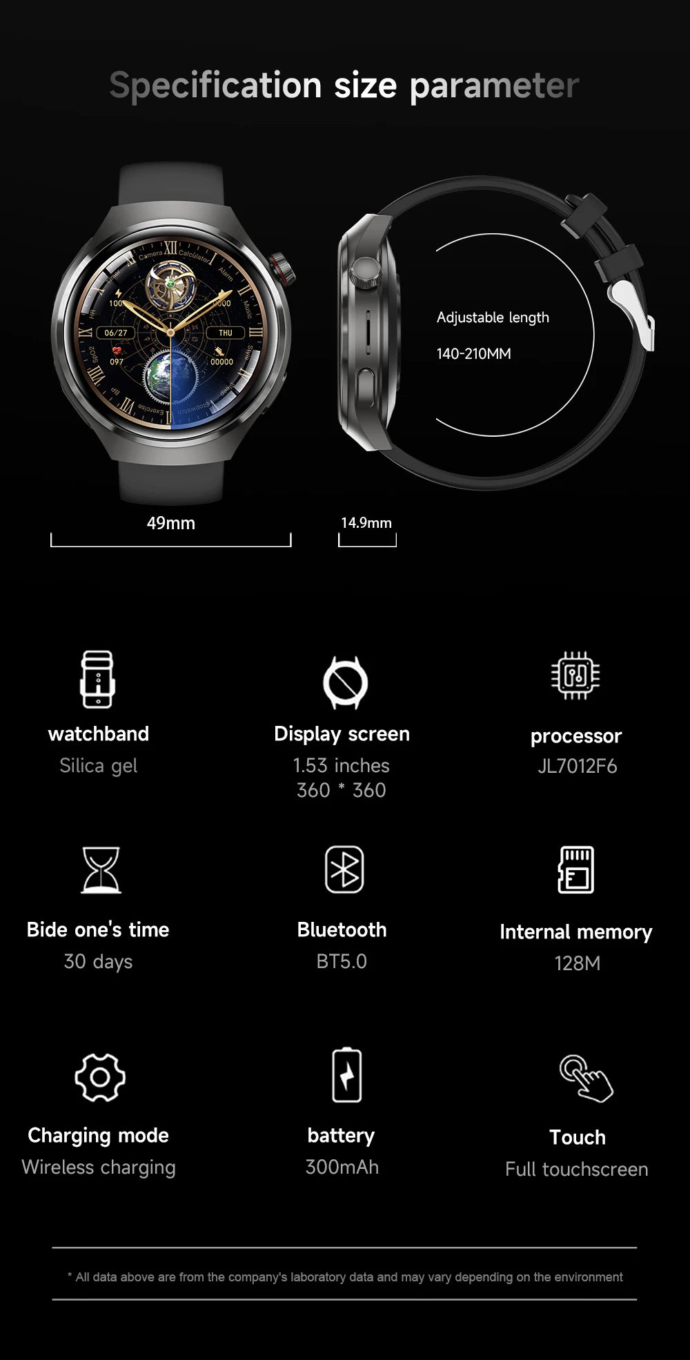 GEJIAN 2025 New TWS 2-in-1 Bluetooth Earphones Smart Watch Heart Rate Monitoring NFC BT call GPS Sports Trajectory Smartwatches