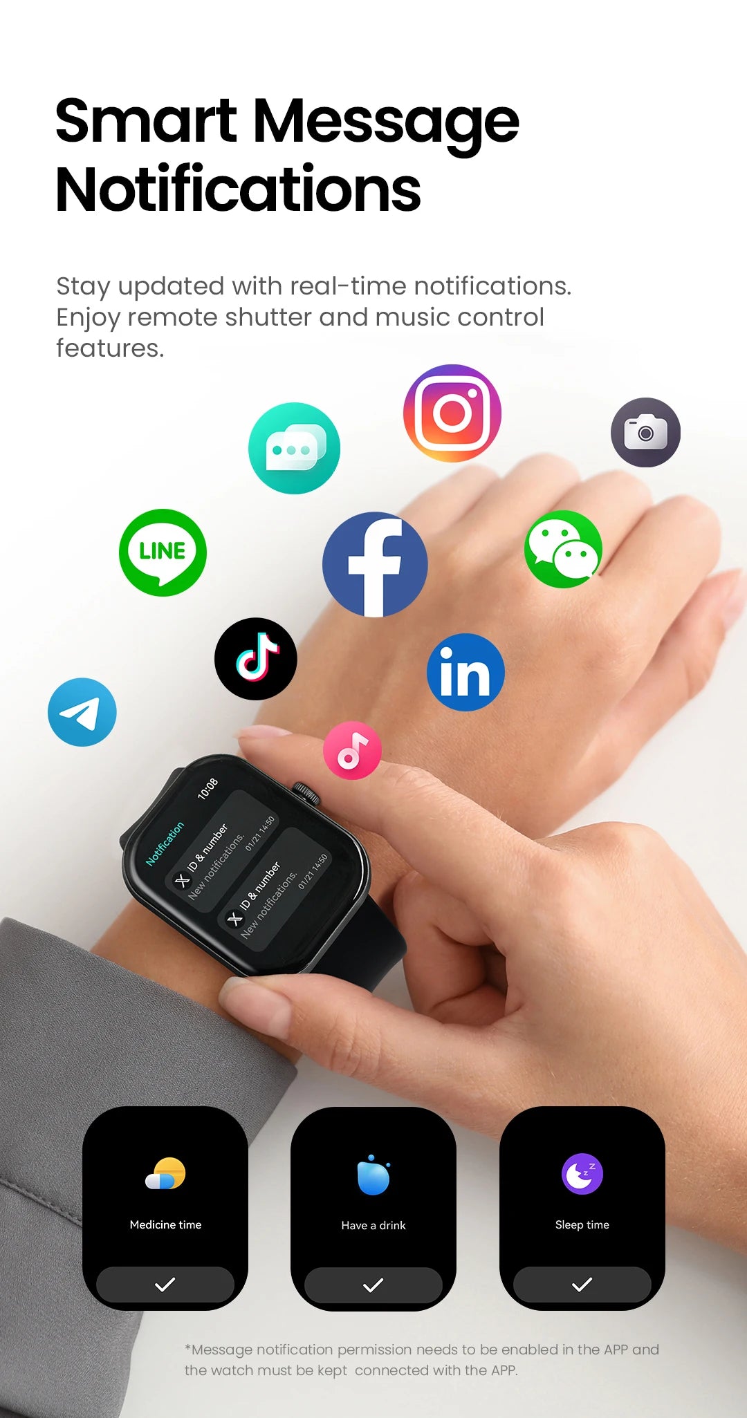 HAYLOU Watch S6 Smartwatch 2.01" HD Display Smart Watch Bluetooth Voice Callings IP68 Waterproof Fitness Tracking Smartwatch