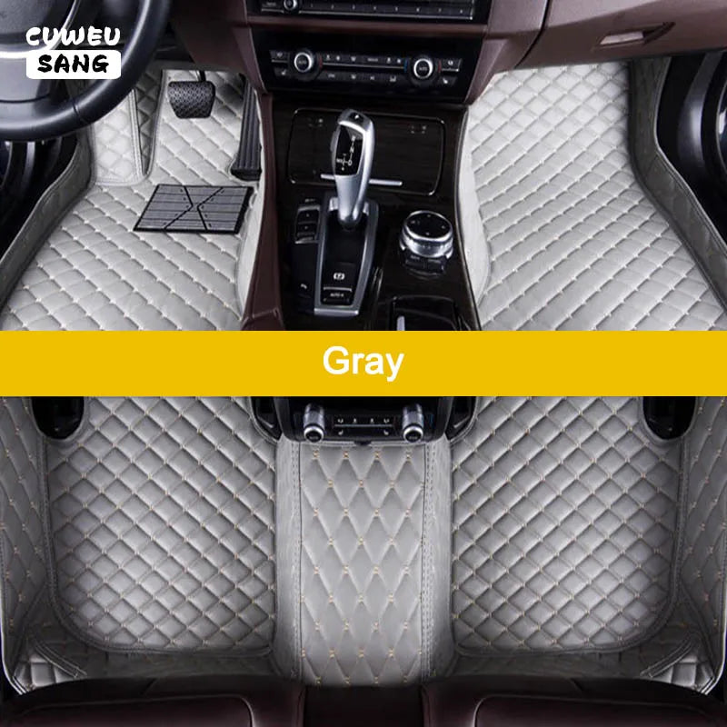 CUWEUSANG Custom Car Floor Mats For Hyundai Accent Verna Solaris Auto Carpets Foot Coche Accessorie