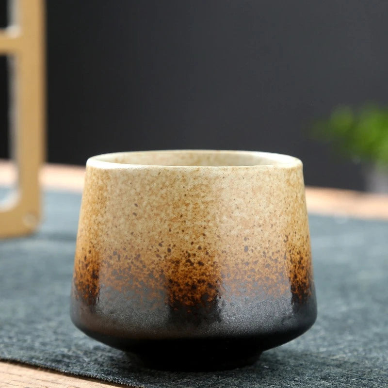 Laysda Vintage Coffee Mug 200ml ceramics Tea cup Japanese-style cafes Drinkware Stoneware Espresso for Restaurants Hotels
