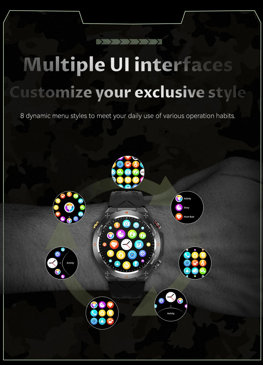 2024 COLMI V75 GPS Smart Watch 1.45" Ultra HD Display Built-in GPS & Compass Make/Receive Phone Calls Smartwatch 650mAh Battery