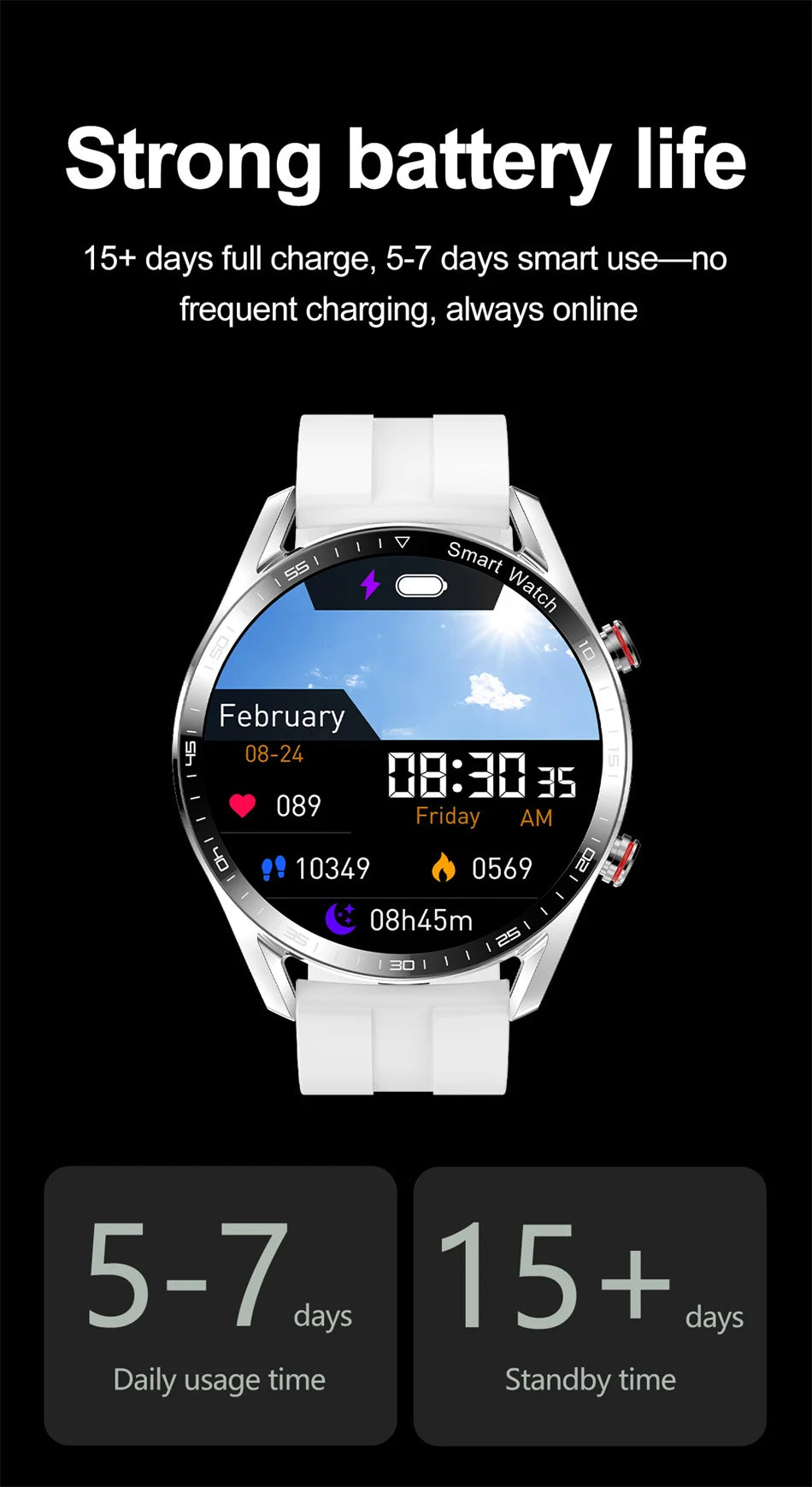 ECG+PPG Bluetooth Call Smart Watch Men Laser Health Blood Pressure Fitnes Sports Watches Man Sports Waterproof Smartwatch+Box