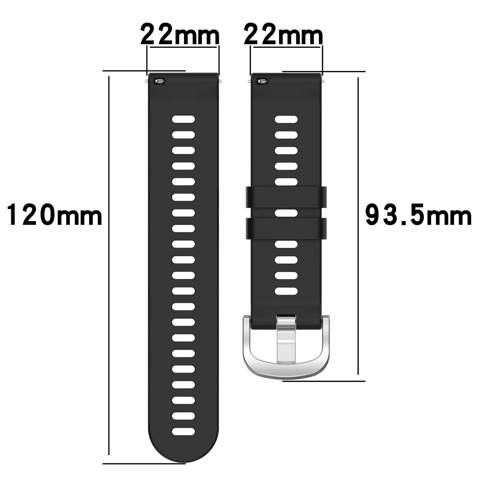 18mm 20mm 22mm Silicone Band For Garmin Forerunner 255 255S 245 165 158 55/ Venu 4 3S 2S 2Plus /Vivoactive 6 5 4 3 Watch Strap