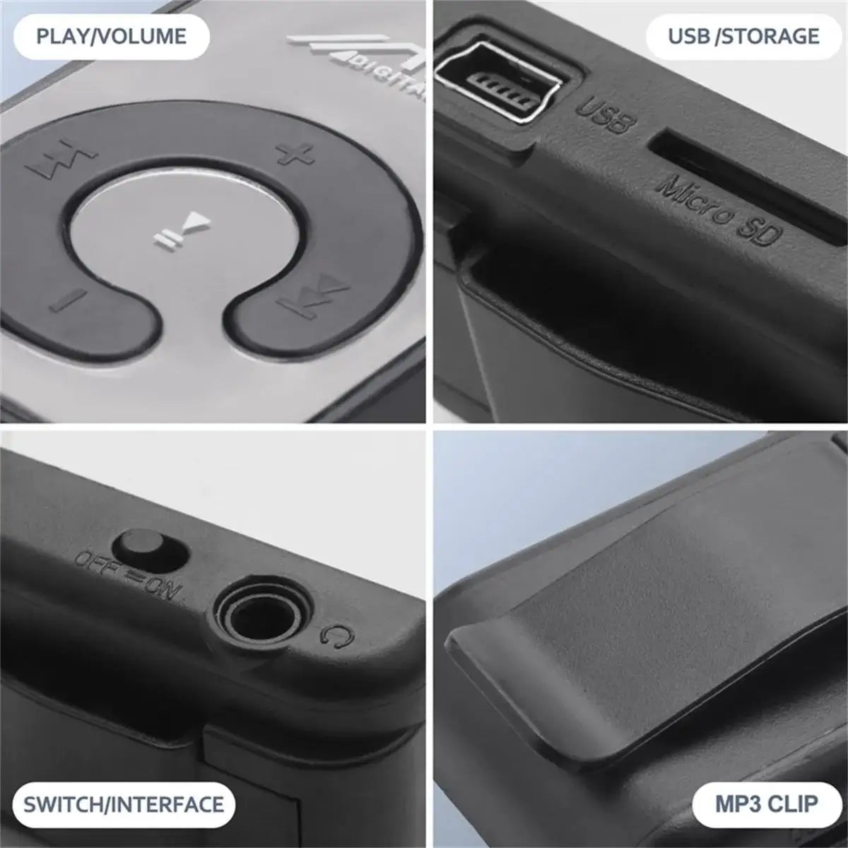 Portable MP3 Player Bluetooth 5.0 Music Stereo Speaker Mini MP4 Video Playback FM Radio Recording For Walkman Support SD TF Card