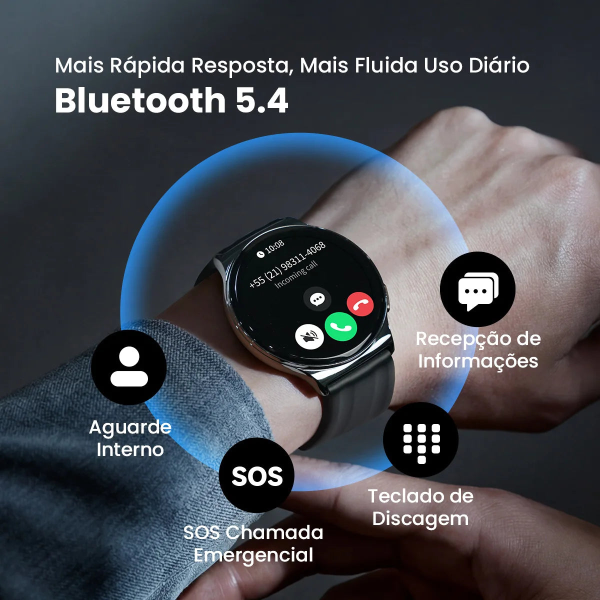 HAYLOU Solar Lite 2 Smartwatch 1.43'' AMOLED Display 24h Health Monitoring 150+ Sports Modes Voice Calling Smart Watch 1ATM