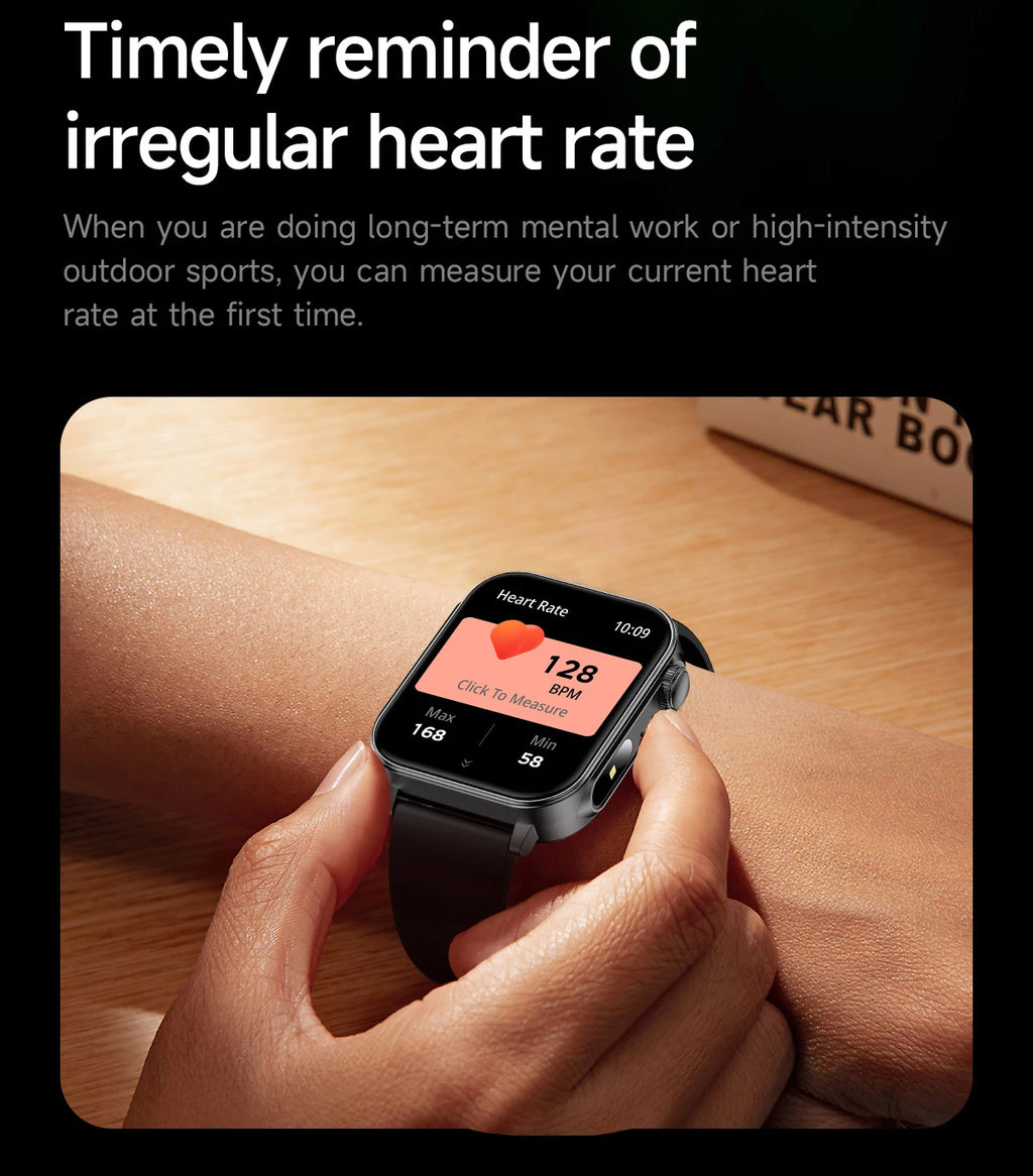 COLMI P80 Type-c Smartwatch Men Women Health Manager Bluetooth Call IP67 Waterproof Flashlight Smart Watch For Xiaomi iOS Phone