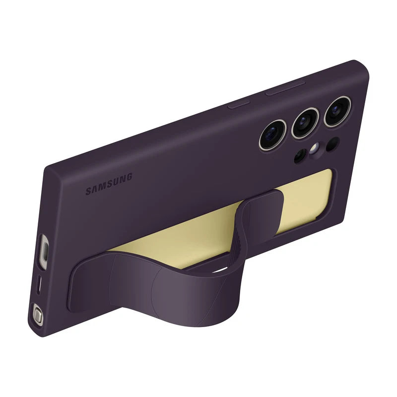 Original officia Samsung S24 Ultra Silicone Protective case with stand and wrist strap thin shockproof authentic EF-GS928