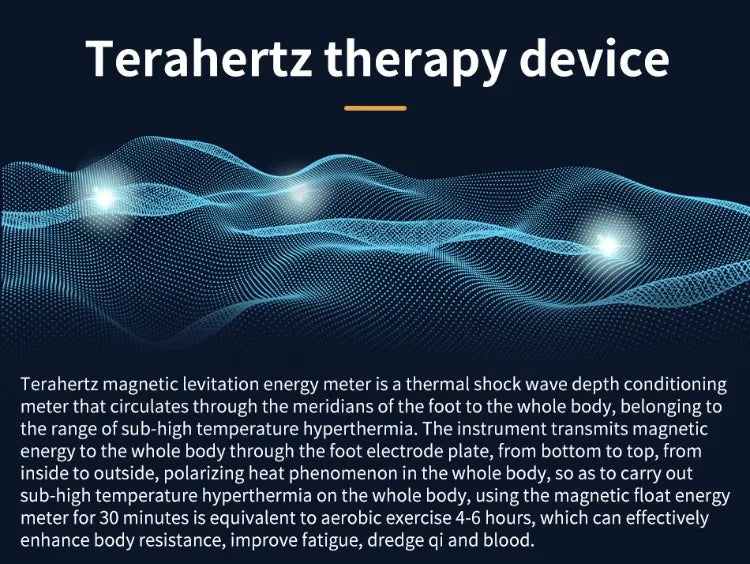 Tera Hertz Frequency Therapy Device Terahertz Cell Energy Instrument Heating Therapy Foot Massage Health Care Rehabilitation New