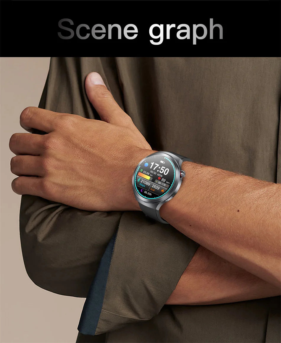 New For Health ECG+PPG Smart Watch Lipids Uric acid Blood Pressure Health watch Men NFC 100+Sport HD Bluetooth call Clock Women