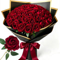 50 Pcs Velvet Rose Artificial Rose Flowers Real Touch Fake Roses Florals for Valentine's DIY Wedding Bouquet Party Home Decor