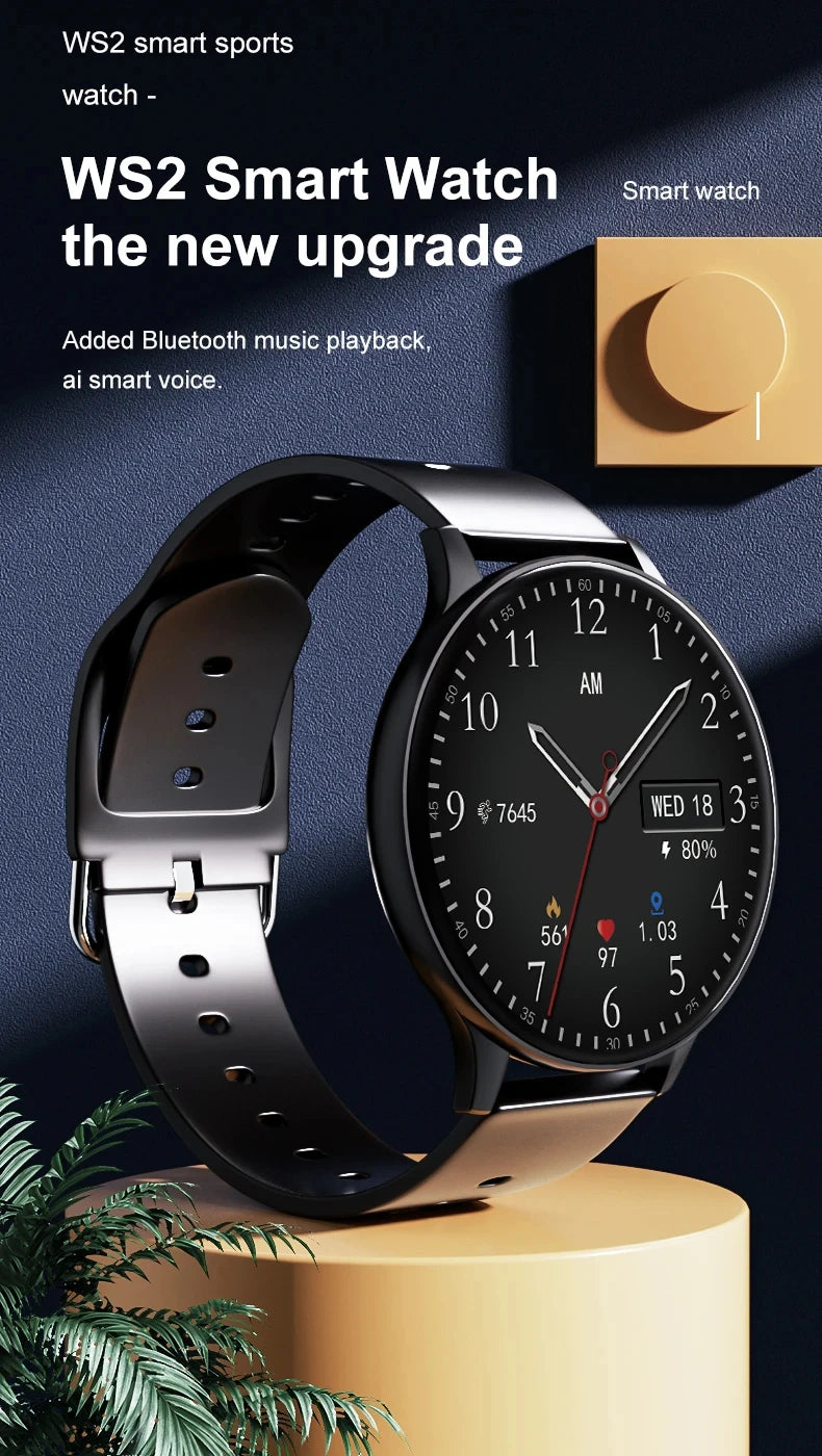 2026 New Women Bluetooth Call Smart Watch Heart Rate Blood Pressure Monitoring Smartwatches IP67 For Android IOS Men Smartwatch