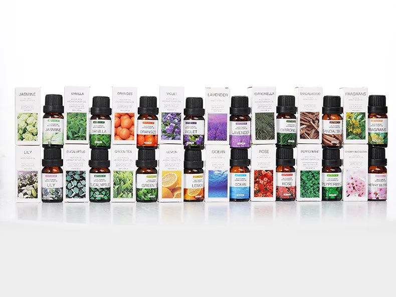 10ml Incense Water Soluble Essential Oil Lavender Tea Tree Lemon Rose Ocean Scent Humidifiers Refreshing Relax Releasing Stress