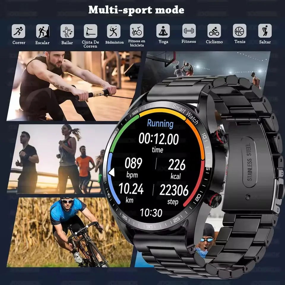 ECG+PPG Bluetooth Call Smart Watch Men Laser Health Blood Pressure Fitnes Sports Watches Man Sports Waterproof Smartwatch+Box