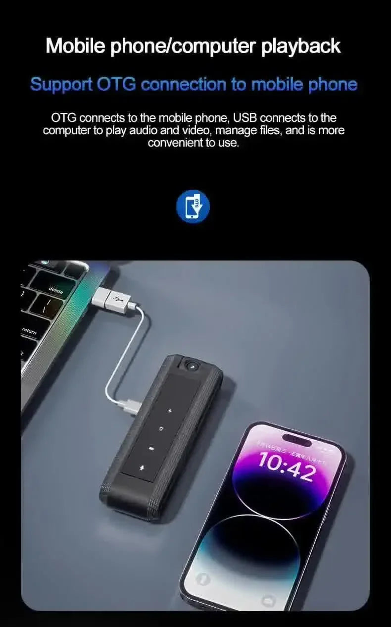 Carpbaba C2S Mini Body Camera 1080P HD DV Professional Bodycam Digital Voice Video Recorder Small Micro Sound Recording Device