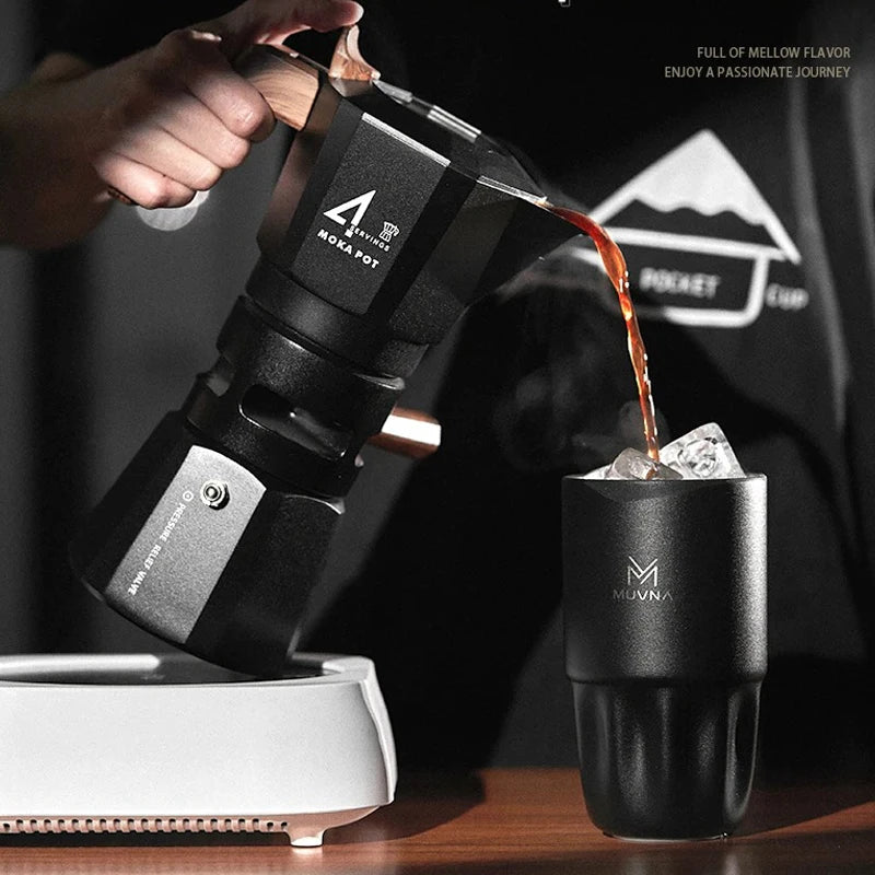 MUVNA 260/450ML Stainless Steel Coffee Cup Thermo Water Bottle Keep Cold and Heat Thermal Mug Travel Vacuum Flask Gift Mug
