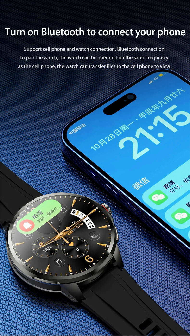Original H99 Smart Watch Android Watches 1.95inch Amoled Screen Men's Smartwatch With 190° Rotary Camera GPS WIFI Sim Card Slot